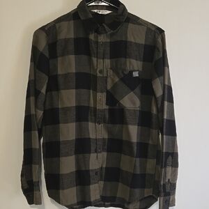 Zara Green and Black Long Sleeve Tee